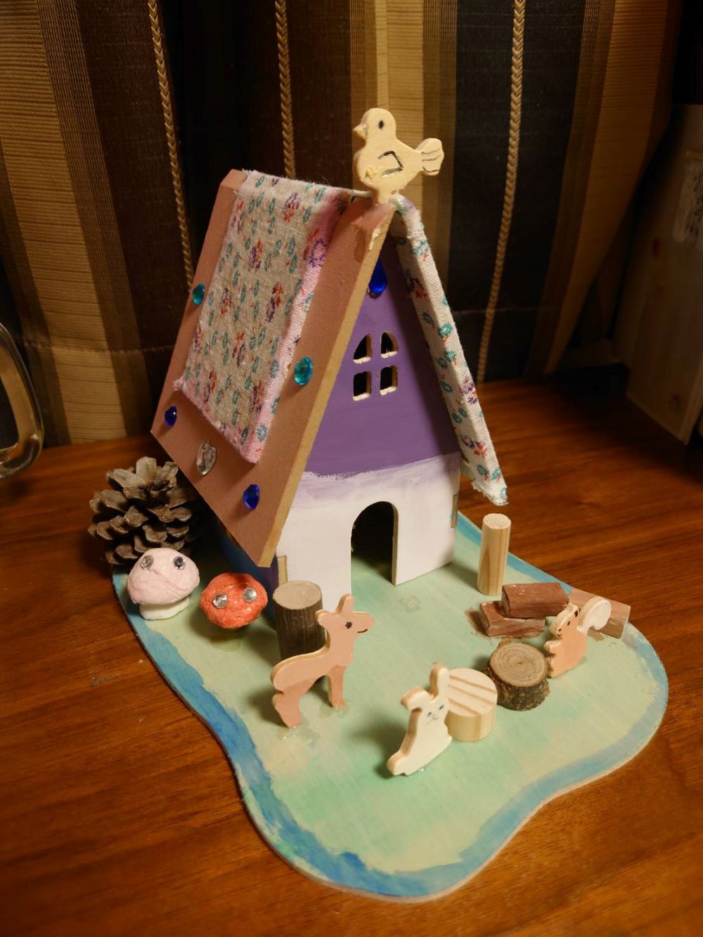 木工作 キット 貯金箱 小物入れ 夏休み 紙粘土工作 自由研究