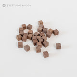工作素材-ウッドモザイクブロック10㎜角 (単色)