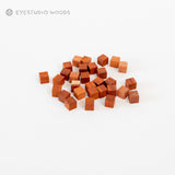 工作素材-ウッドモザイクブロック10㎜角 (単色)