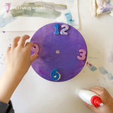 おやこでつくる木のかべかけ時計