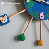 おやこでつくる木のかべかけ時計