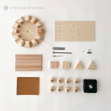 おやこでつくる木のかべかけ時計