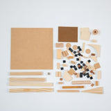 木でつくるビー玉迷路