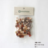 工作素材-ウッドモザイク