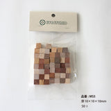 工作素材-ウッドモザイク