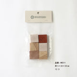 工作素材-ウッドモザイク