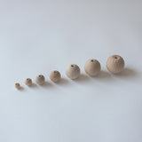 木球 (パック売り)止まり穴 / 樹種:ビーチ、またはミズキ