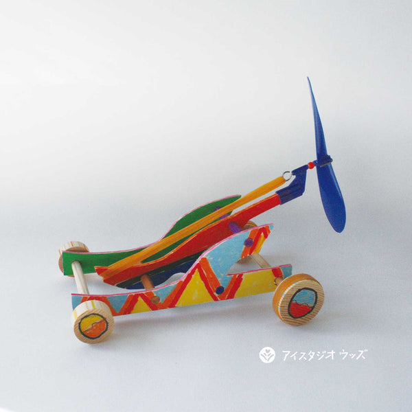 ゴム動力プロペラカー工作