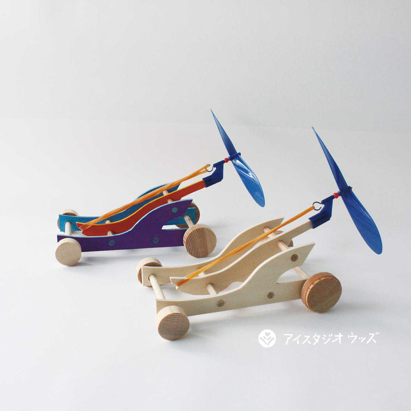 ゴム動力プロペラカー工作