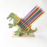 恐竜の色鉛筆スタンド